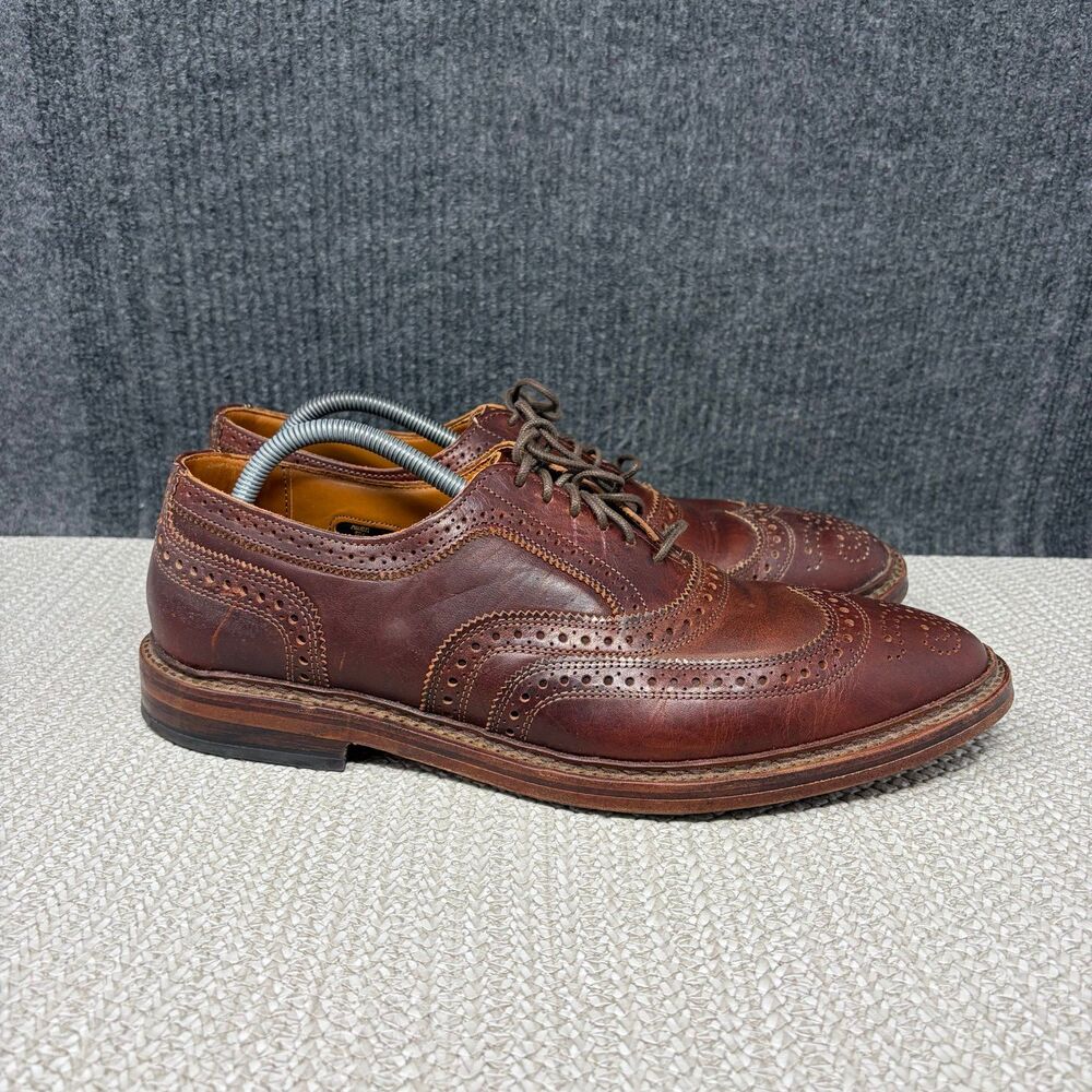 Allen Edmonds McTavish Brown Leather Wingtip Oxfords Dress Shoes Mens Size 11 D